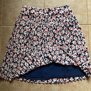 J Crew High Waist Floral Mini Skirt
